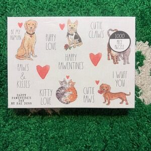 Rae‎ Dunn Happy Pawentines Day 1000 Piece Puzzle Dogs Cats Valentine